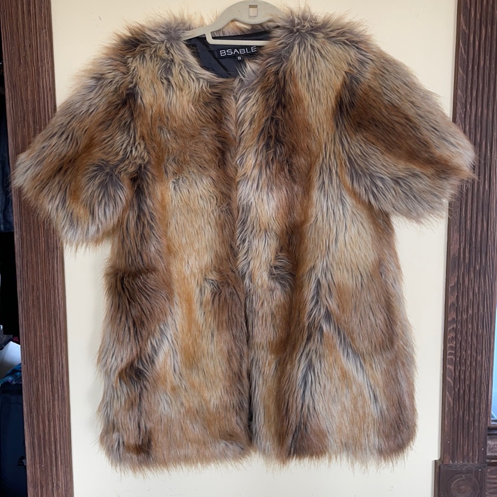 Faux fur jacket